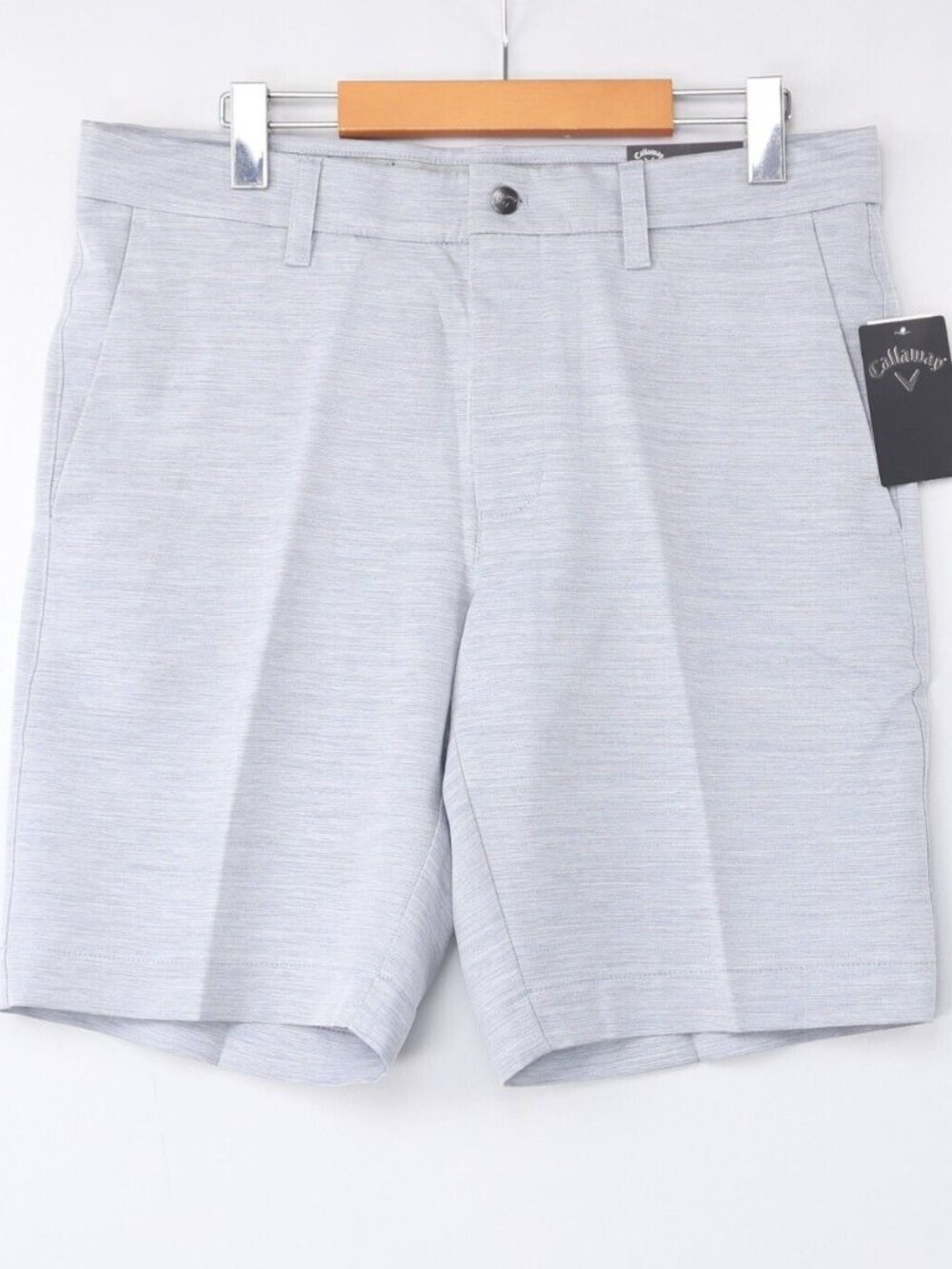 Callaway Mens Golf Shorts Performance Stretch Gray Heather Opti Dri UPF Sz NWT